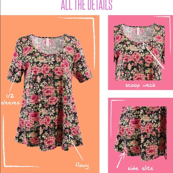 LuLaRoe Perfect T purple paisley size XXS - Picture 6 of 6